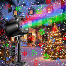 Christmas Laser Projector Light Outdoor, RGB 3 Colors Laser Lights with 24 Patt