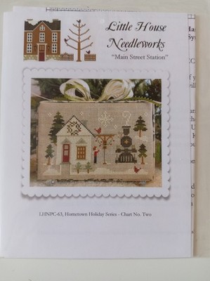 Little House Needleworks Hauptstraße Bahnhof Kreuzstichkarte Muster Neu