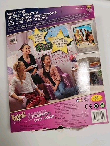 Bratz Passion For Fashion DVD Game Fashion Adventure Clean DVD Instructions Incl - Picture 9 of 9
