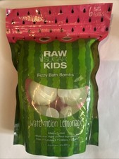 Raw Sugar Kids Fizzy Bath Bomb   6 ct   Watermelon Lemonade