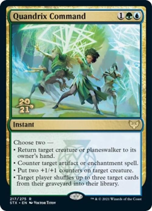 Quandrix Command -Foil Light Play MTG Promos: Prerelease Cards