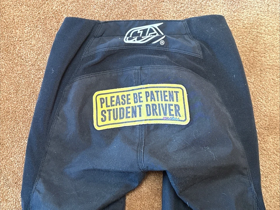 Troy Lee Designs Youth GP Pro Motocross Pants Black Size 22 Student Driver Patch - Image 2 of 4