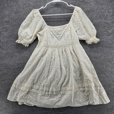 urban crochet dress Urban Outfitters Boho Pastel Pink Crochet/Lace Dress Size XS