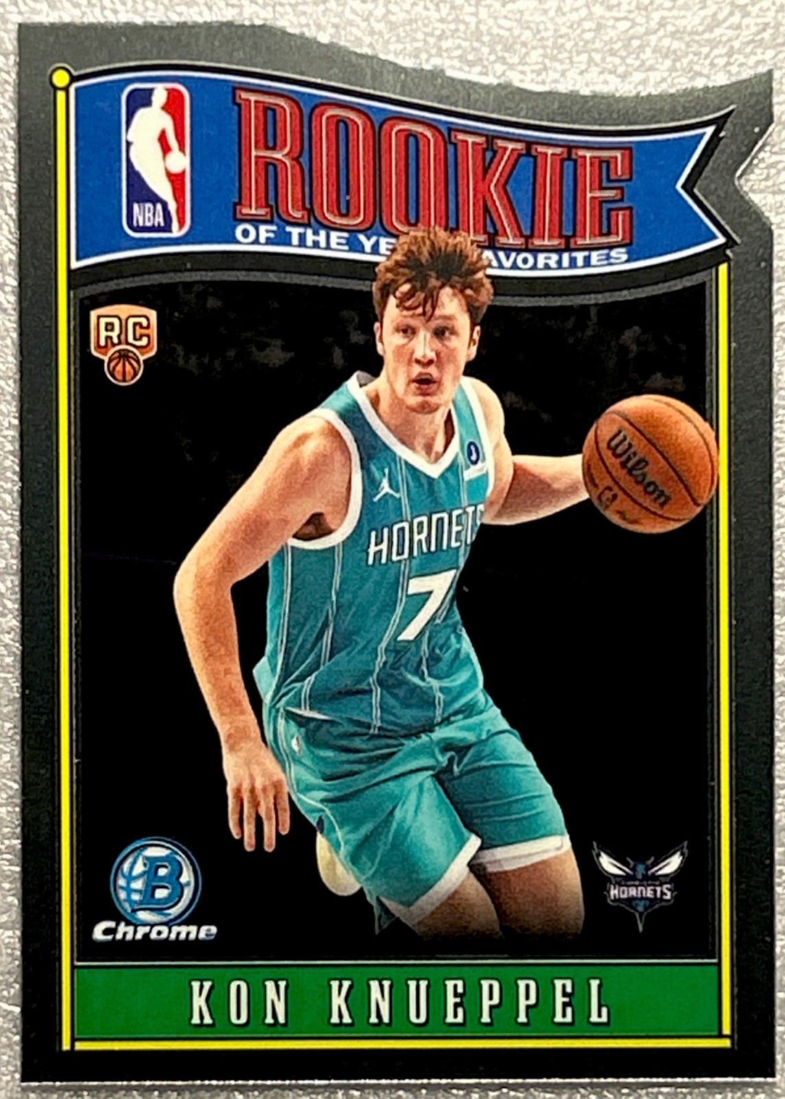 2025-26 Bowman Basketball - Kon Knueppel #RY-4 ROY Favorites Insert (RC) Hornets