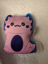 Axolotl Pink and Blue and Purple Small Plush Toy 8" Inches