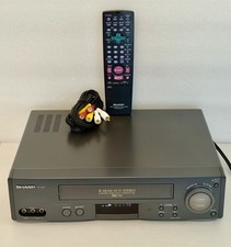 Sharp VC-H973U 4-Head Hi-Fi Stereo VCR VHS Player w/ Remote Tested EUC Used