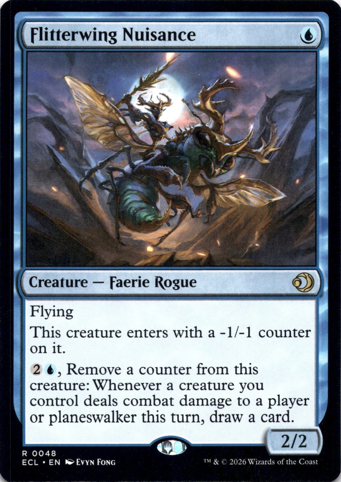 Flitterwing Nuisance Lorwyn Eclipsed Magic MTG NM