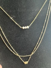 Set of Two Necklaces Kendra Scott and Haywood Goldtone Free Shipping Great Deal