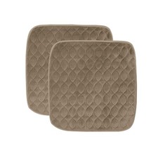 Waterproof Washable Seat Protector Pad Tan 2 Pack Incontinence Bed Chair Cover