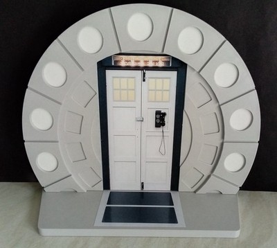 Dr Doctor Who Atemberaubende 14. und 15. Doctor TARDIS Konsole Diorama 3D gedruckt