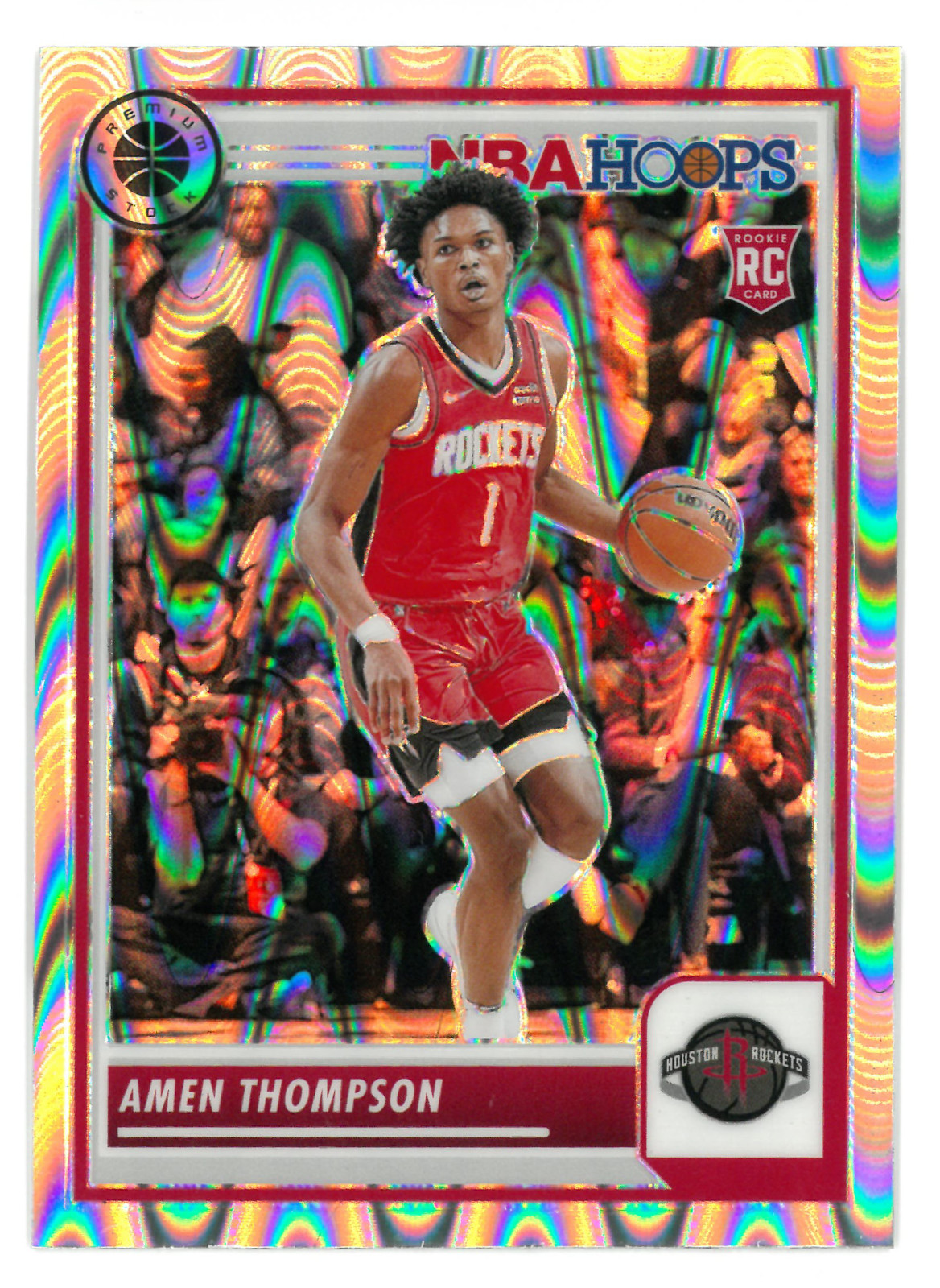 2023-24 Panini Nba Hoops Premium Stock - Amen Thompson #86 Seismic Prizm (RC)