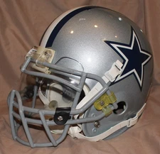 2008 GAME-USED DALLAS COWBOYS, KEITH DAVIS FOOTBALL HELMET - PHOTO MATCH / COA!