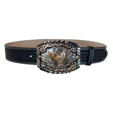 Mexican Rooster Chicken Charro Cowboy Belt Buckle Hebilla Vaquero Made In Mexico