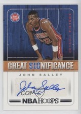 2018-19 Panini NBA Hoops Great SIGnificance John Salley #GS-JS Auto 0o9