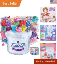 All-in-One 4 LB Clear Slime Kit with 29 DIY Supplies - Creative Play for Ages 6
