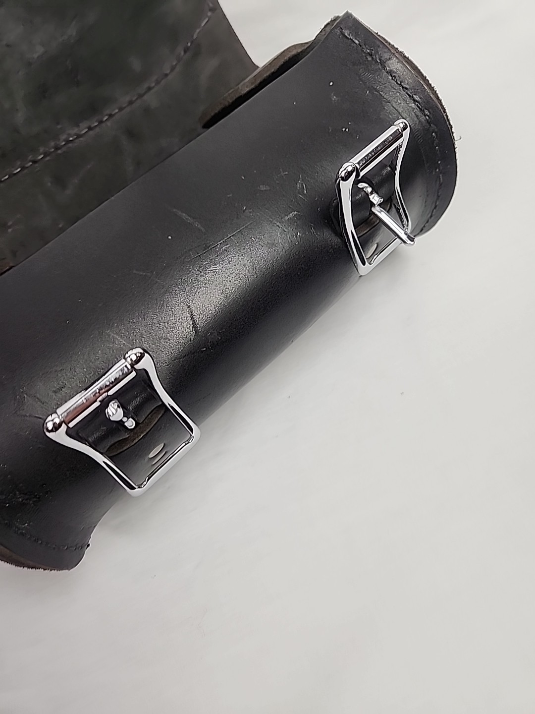 Motorcycle Leather Gear Studded Tool Roll Bag US Studs