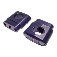 Black handlebar riser 40mm for 28mm handlebars