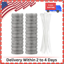 24 Pieces Lint Traps Washing Machine Stainless Steel Lint Snare Traps Laundry Me