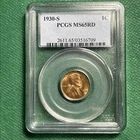 1930-S PCGS MS65 RD Lincoln Wheat Cent FREE SHIPPING