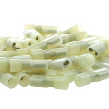 AIRIC UL Listed Yellow Female Spade Connector 12-10AWG, 100Pcs Nylon Electric...
