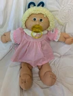 Vintage Cabbage Patch Kids With Pacifier Blonde Blue Eyes  Dimples CPK 78,82
