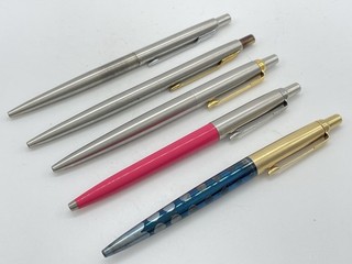 DEALER LOT OF FIVE PARKER Jotter Click Ballpoint Pens