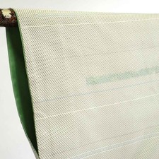 Recycled Tsumugi Gray Lined Silk Kimono for Women M