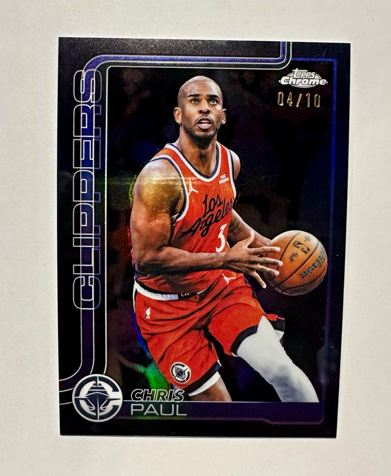 Topps 2026 Topps Chrome Clippers Chris Paul  Clippers #83 Black  /10