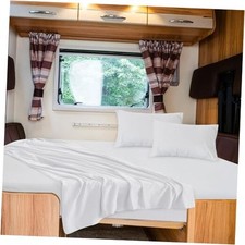 RV Queen Sheets, Super Soft RV Short Queen RV Short Queen 1 Pack White