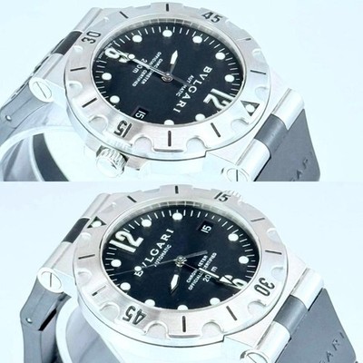 BVLGARI SD38S Automatic Men's Watch Stainless Steel – Working, No