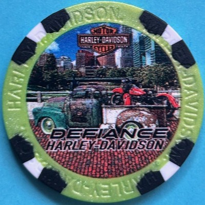 Harley Davidson Wide Print Poker Chip from Defiance HD in Omaha, Nebraska