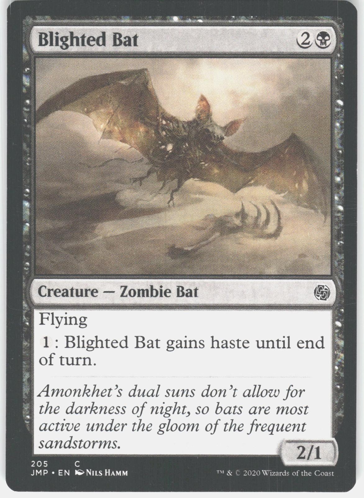 Blighted Bat 205 Common Jumpstart Magic: The Gathering Near Mint