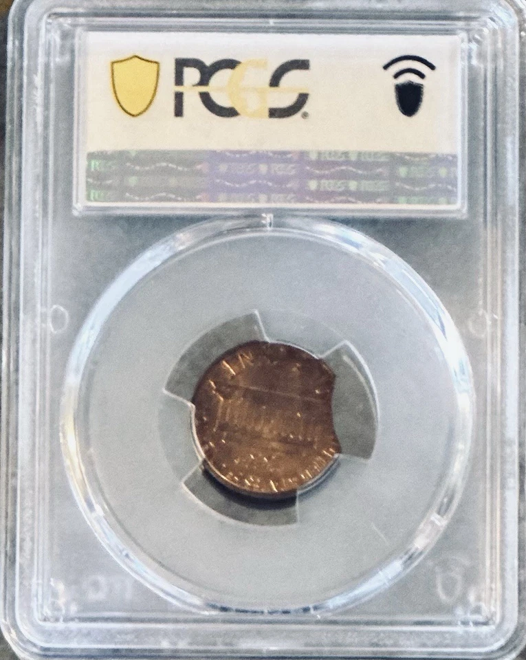 1981-P Lincoln Cent PCGS MS64BN Clipped Planchet Mint Error Coin - Image 2 of 4