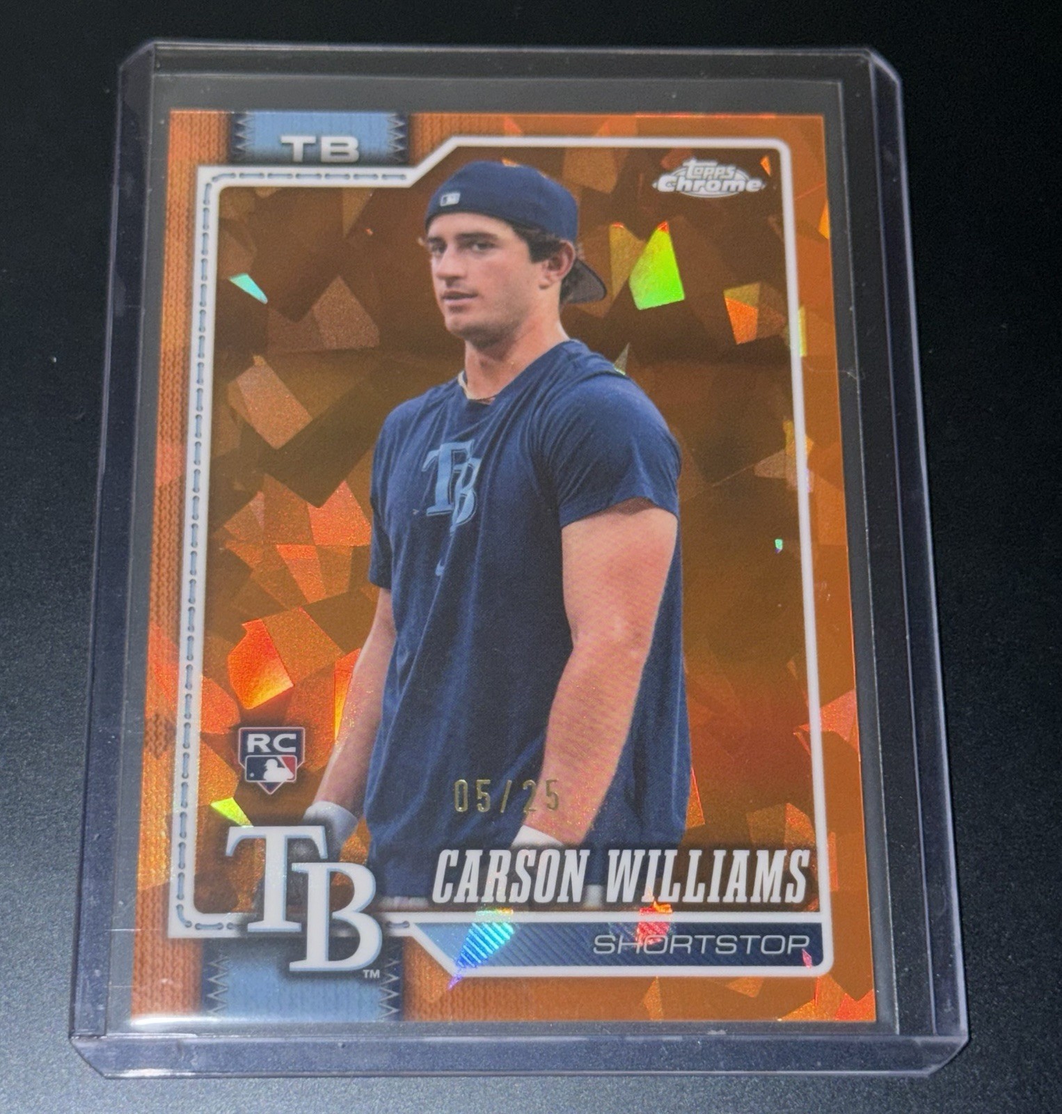 2026 Topps Chrome Sapphire Carson Williams Image Variation # 5/25 🔥⚾️