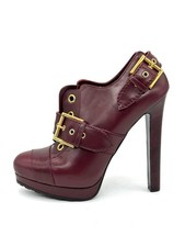 Alexander McQueen Buckled Leather Platform An...