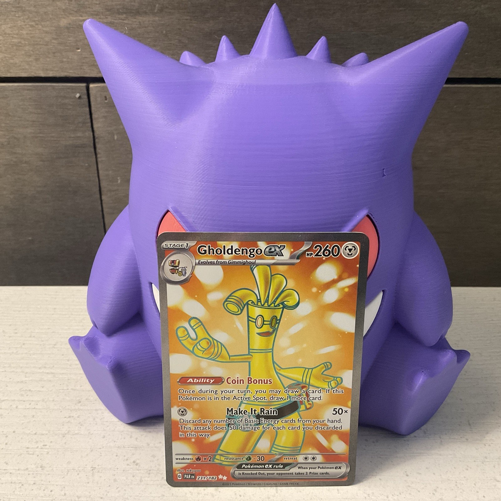 Gholdengo ex 231/182 (PAR) Paradox Rift NM Full Art Pokemon Card