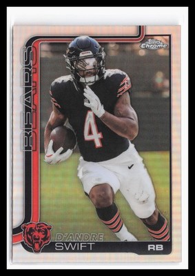 2025 Topps Chrome Refractor #53 D'Andre Swift Chicago Bears SP | eBay