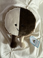 AUTHENTIC Jellycat Diner NYC Exclusive Nibblechip Cookie Black and White Cookie
