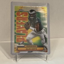 2025 Topps Chrome Football Jalen Hurts Refractor Power Players #PP-4 Eagles 