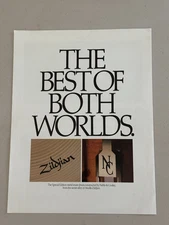 ZILDJIAN NOBLE & COOLEY SPECIAL EDITION SNARE DRUM LAUNCH PROMO PRINT 1989 NLA