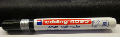 Edding Kreidemarker 4095 Kreidestift - schwarz     (B1)