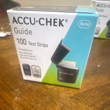 ACCU-CHEK Guide 100 Glucose Test Strips No Coding Exp 2028-01-16 MPN 106515