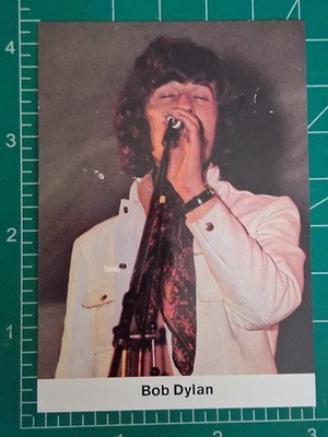 1970 BERGMANN VERLAG PARADE SHOW TOP STARS MUSIC CARD BOB DYLAN LOW GRADE