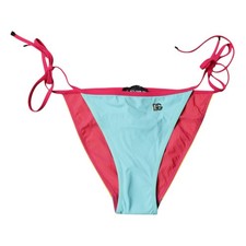 DOLCE & GABBANA Bademode Multicolor Logo Badeanzug Bikinihose IT4/L 440usd