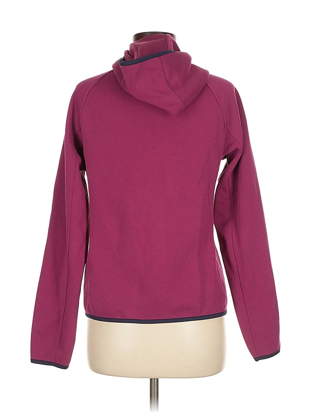 Uniqlo Women Red Zip Up Hoodie M thumbnail 2