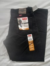 NEW Wrangler Mens Jeans Five Star Relaxed Fit 33x30 BLACK 100 Cotton Denim NWT