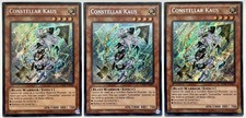3 x HA07-EN045 Constellar Kaus - Secret Rare Mixed Edition MP/NM YuGiOh Card