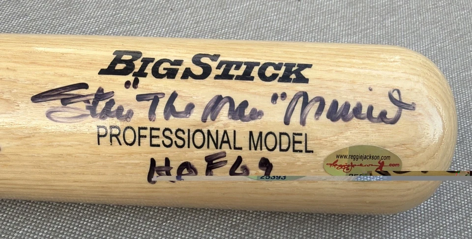 Murciélago Rawlings autografiado por Stan Musial con múltiples inscripciones-Holograma PSA/DNA Foto 4 de 4