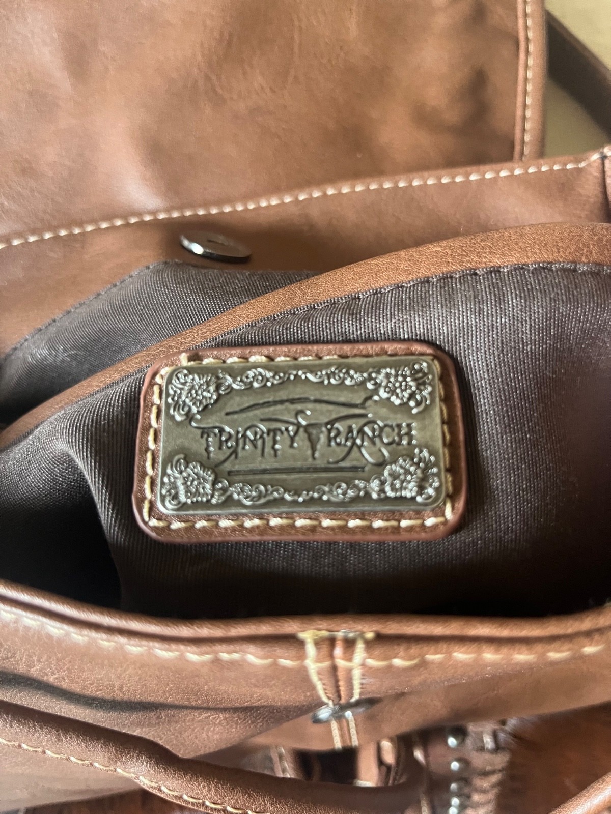 Trinity Ranch Backpack Western + Tooled Leather L… - image 8