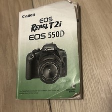 Canon EOS Rebel T2i / 550D Genuine Camera Instruction Manual /Guide English